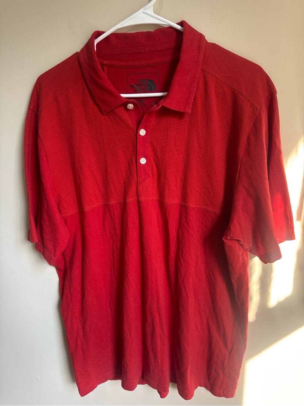 The North Face Men's Red Short-Sleeve Polo